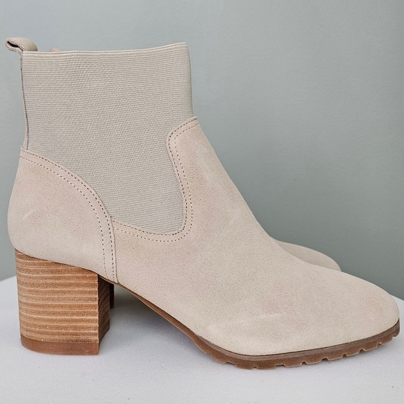 New Violet & Red Loaded Knit Cuff Tan Ankle Bootie Women Size 9.5 - Picture 6 of 16